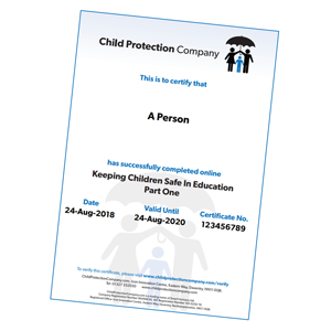 Keeping Children Safe In Education 2018 certificate Keeping Children Safe In Education 2018 certificate