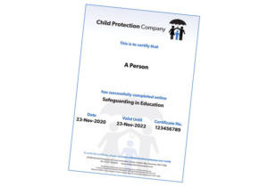 Safeguarding Certificate