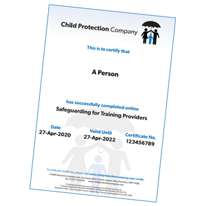 Certificate Safeguarding for Training Providers