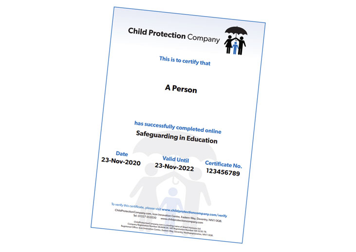 Safeguarding Certificate