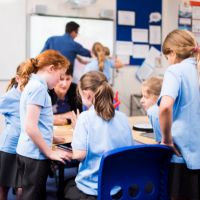 Pupils in a classroom